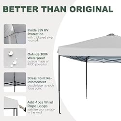 JANCANOPY 12x12 Canopy Replacement Top with Air