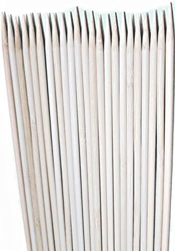 12" x Diameter 5mm Premium Natural Bamboo Pointed Skewers for Meat, Fish Cake, Shish Kabob,Seafood, Appetizers