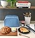 RITZ Polyester / Cotton Quilted Two Slice Toaster Appliance Cover, Dust and Fingerprint Protection, Machine Washable, Light Blue