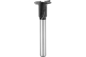 Vvikizy T Slot Keyhole Router Bit Durable Blades for Woodworking DIY Projects, 1/4 Inch Shank T Track Slotting Milling Cutter