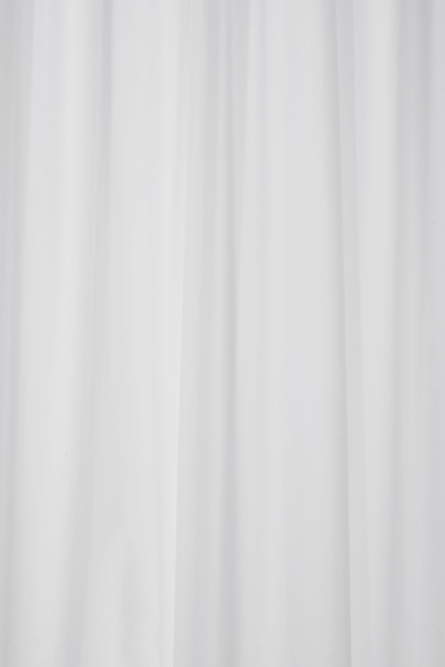 Croydex GP85115 Professional Plain White Water-Resistant Textile Shower Curtain 1800 X 2000mm