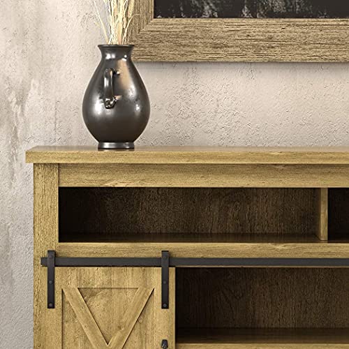 Decok Tall TV Stand for 55 Inch TVs with Sliding Barn Doors