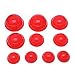 SCASTOE 12Pcs Silicone Medical Vacuum Cups Massager Cupping Therapy Anti Cellulite New (Red)