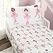 EVERYDAY KIDS 4 Piece Toddler Bedding Set -Born to Dance Ballerina- Includes Comforter, Flat Sheet, Fitted Sheet and Reversible Pillowcase