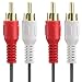 2-RCA Male to 2-RCA Male (6 FT), Fosmon Dual 2 RCA Cable, Stereo Audio 2RCA Cord Male to Male Connector primary