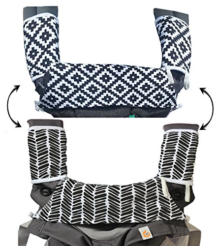 Drool & Teething Pad | Fits all Carriers | Reversible Organic Cotton
3-Piece set - Ideal for Infant Toddler Girls & Boys [Patent Pending]