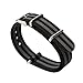 Watch Bands NATO Straps Replacement Watchbands Ballistic Nylon Straps with Stainless Steel Buckle (20mm, Black/Smoke (Bond))