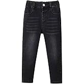 Nivne Tco Toddler Boys Skinny Jeans Casual Four Pockets Elastic Waistband Slim Fit Black Stretchy Denim Pants