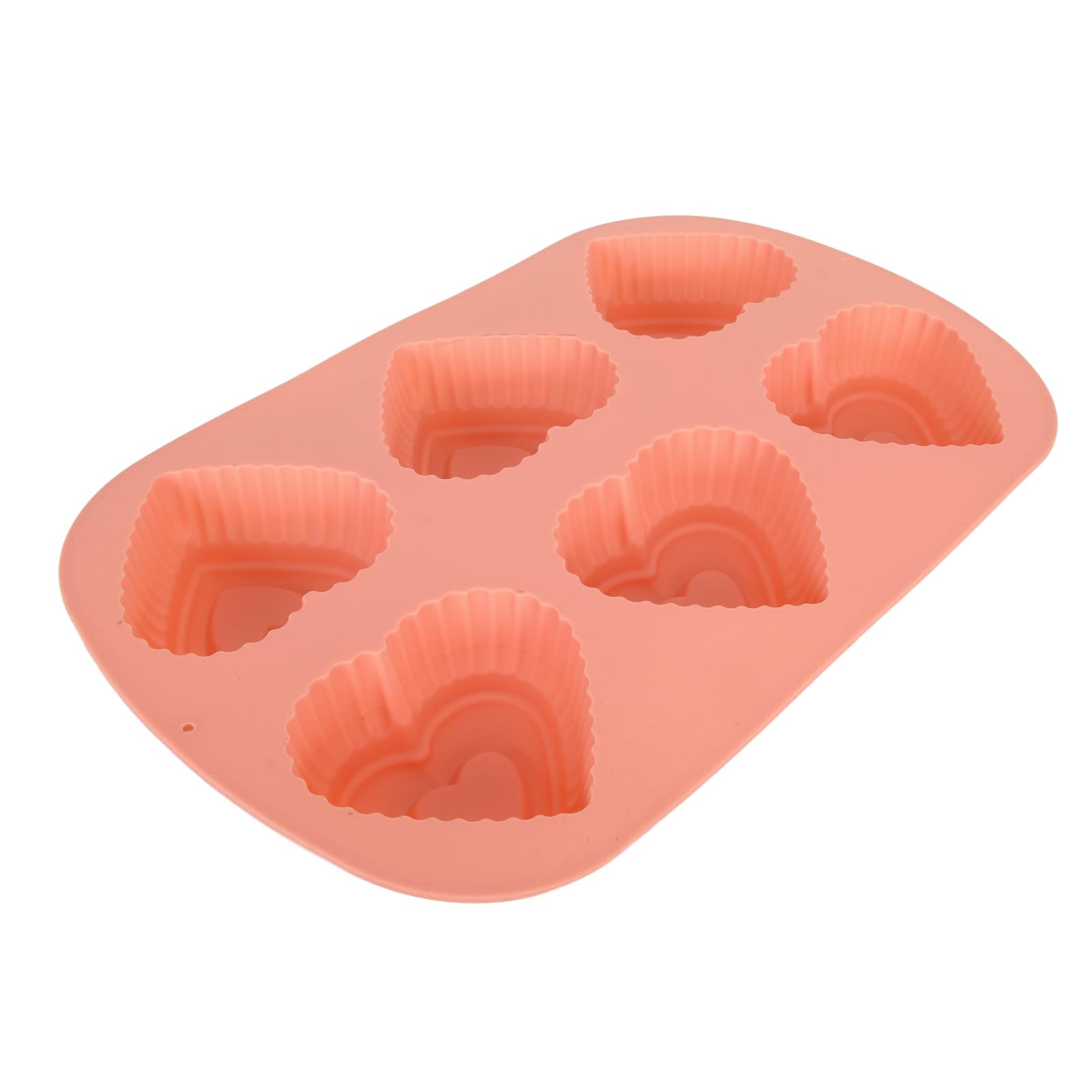 Heart Shaped Silicone Valentine Hearts Mould 6Holes Mousse for Jelly S Pan Chocolate