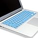 Kuzy Keyboard Silicone Cover Skin for Macbook/Macbook Pro 13-Inch/15-Inch/17-Inch Aluminum Unibody fits MacBook with or without Retina Display - Sky Blue