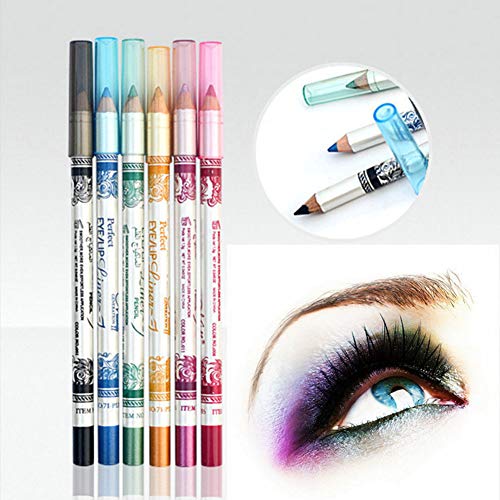 CINEEN 12 Colours Long Lenght Eye Liner Lip Liner Pencil Waterproof Eyebrow Cosmetic Pen Coloring Set Makeup Kit