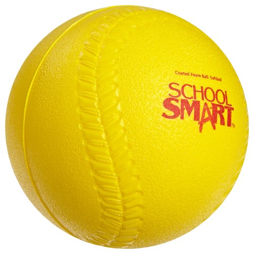 Sportime Coated Foam Softball - High-Visibility Yellow