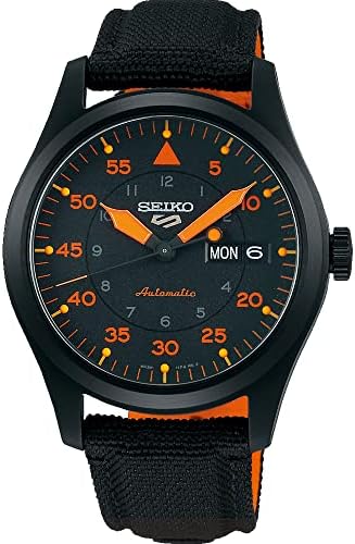 Seiko Sports Military Flieger Automatic Black Dial Black NATO - Main Image
