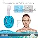 Snorkel Mask Full Face for Kids and Adults - Anti-Fog and Anti-Leak Easybreath Snorkeling Gear - Dive Scuba Mask with 180 Panoramic View and 4 Bonus Items as Snorkel Set (White-Blue, S/M)
