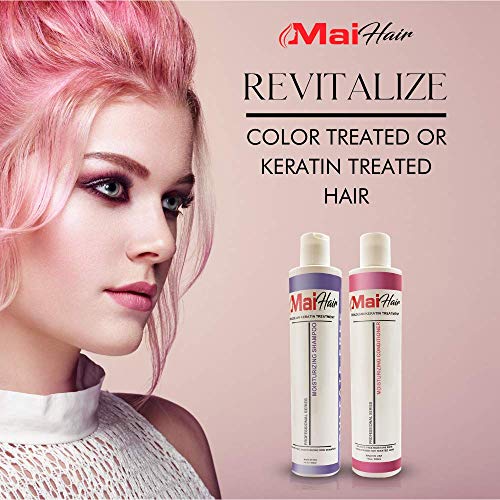 Sulfate Free Shampoo and Conditioner Kit for Keratin and Color Treated