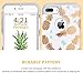 iPhone 8 Plus Case, iPhone 7 Plus Case, BENTOBEN Slim Hybrid Hard PC Cover Silicone Rubber Bumper Gold Pineapple Pattern Design Glossy Shockproof Protective Phone Case for iPhone 7/8 Plus, White/Gray
