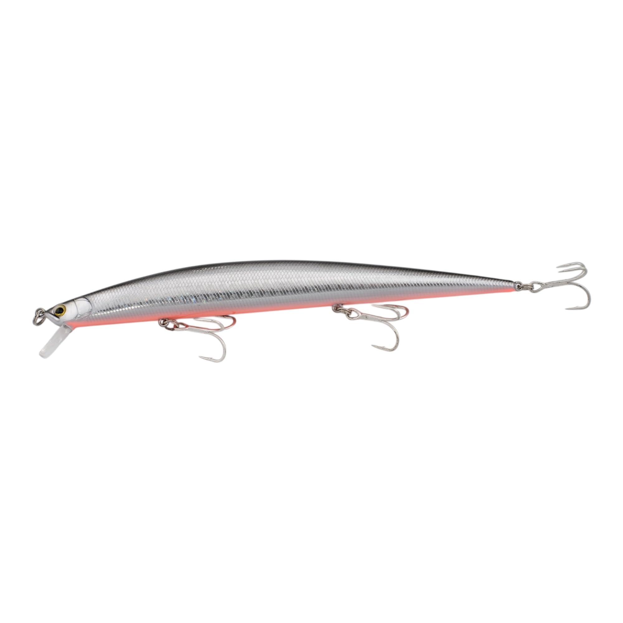 momolures - Tide Shore Minnow 175 26g Floating Silent Weight Transfer System for Bass, Seabass, Salmon Fishing (BLACK BACK OB)