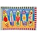 Snazzy Surfboards Surfing JellyBean Accent Rug