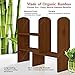 Expandable Natural Bamboo Desk Organizer Accessory - Adjustable Desktop Shelf Rack - Multipurpose Display for Office, Kitchen, Books, Flowers and Plants. BROWN
