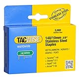 Tacwise 1217 140 Series Stainless Steel Staples, 3/8-Inch, 2000-Pack (1217)