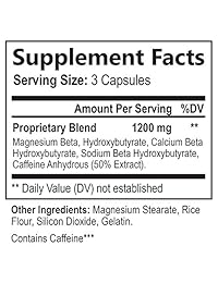 Keto BHBc sales, cetonas exógenas, 1200 mg, mayor potencia, suplemento de sales BHB para...