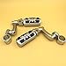 XKH Group Motorcycle Chrome Adjustable Peg Mounting Kit Wing Zombie Sull Foot Peg Footrest For Harley Davidson Sportster 883 1200 Street Bob Softail CVO Equipped 1-1/4 inch (1.25