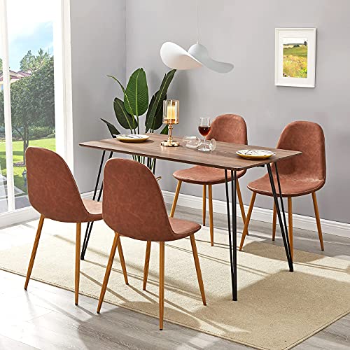 GreenForest Dining Chairs Set of 4, Mid Century Dining Kitchen Room