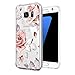 Case for Galaxy S6 Edge Plus Case, Floral Printed Flower Clear Slim TPU Bumper Protective Cover for Galaxy S6 Edge Plus (4)