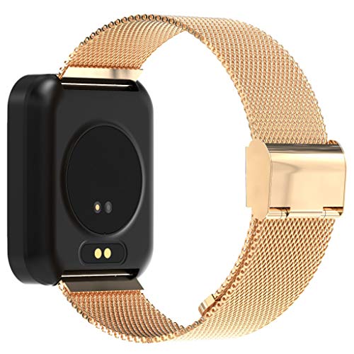 Insaneness IP67 Waterproof 1.54'' Heart Rate Activity Step Music Control Smart Watch Bracet (Gold) - Thumbnail 2