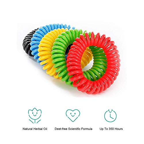 VANZO Mosquito Bracelets, Natural and Waterproof Wrist Bands for Adults, Kids, Pets (12 Pack)