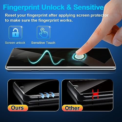[2+1 Pack] Galaxy S21 Ultra Privacy Screen Protector, 9H Tempered Glass