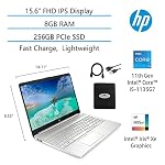 2021-Newest-HP-156-FHD-IPS-Flagship-Laptop-11th-Gen-Intel-4-Core-i5-1135G7Up-to-42GHz-Beat-i7-1060G7-8GB-RAM-256GB-PCIe-SSD-Iris-Xe-Graphics-Fast-Charge-WiFi-Lightweight-wGM-Accessories