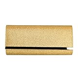 Womens Evening Clutch Bag Wedding Purse Bridal Prom Handbag Party Bag Hard Case with Detachable Chain