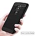 Moto G6 Play Case [Not Moto G6], OEAGO [Shock Resistant] Flexible Soft TPU Brushed Anti-Fingerprint Protective Cover and Carbon Fiber Design for Motorola Moto G6 Play (G Play 6th Generation) - Black
