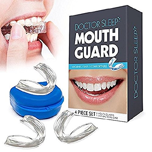 Mouth Guard for Grinding Teeth - Night Guard for Clenching - Eliminates TMJ and Bruxism! Includes Three Custom Fit Professional Dental Guards