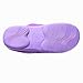 WILLIAM&KATE Women's Men's Memory Foam Slip On Slippers Comfy Plush Lined House Shoes Indoor & Outdoor Anti-Skid Rubber Sole(38-39/7-8 B(m) US, Purple)