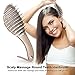 Scalp Massage Hair Brush Comb Round Teeth Hairbrush for Curly Straight Hair Anti-static Hairstyling Tools