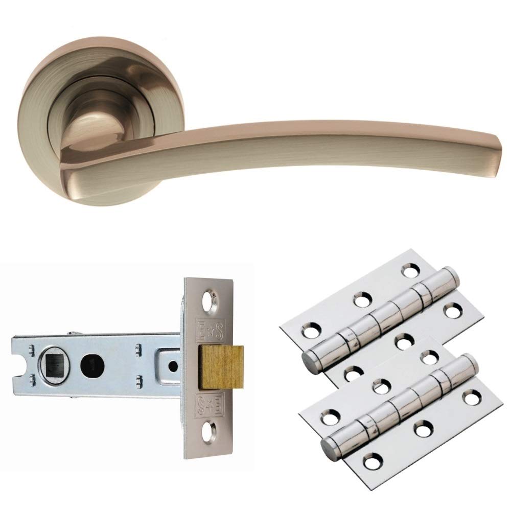 Carlisle Brass GK009SN/INTB TAVIRA Latch Pack, Satin Nickel