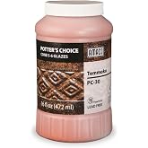 AMACO Potter's Choice PC-30 Temmoku Dark Brown Tan Speckled High Fire Glaze Pint, 16 oz. (473 mL), Layerable Mid-High Fire Cone 5-6 (PC) Liquid Ceramic Pottery Glaze for Bisque
