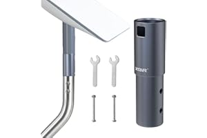 XTAR Starlink Mounting Kit,Starlink Pipe Mount Adapter,Aluminum Alloy Starlink Pole Mount for V2 Rectangular Starlink Satellite Dish Antenna,for Starlink,TV Mast and Satellite Mast