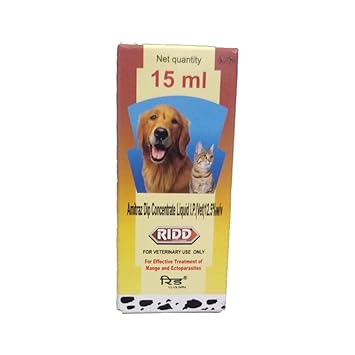 Foodie Puppies Ridd Anti Tick and Flea Dog and Cat Solution Liquid Controller Effective Treatment of Mange and Ectoparasites (15ml)