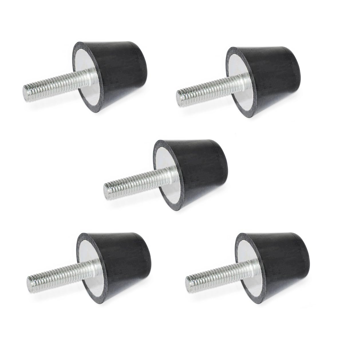 Ganter Normelemente Bump Stop with Screw | GN 253-25-M6-25-55 | Outer Diameter d1: 25 mm; Thread Diameter d2: M6; Length L: 25