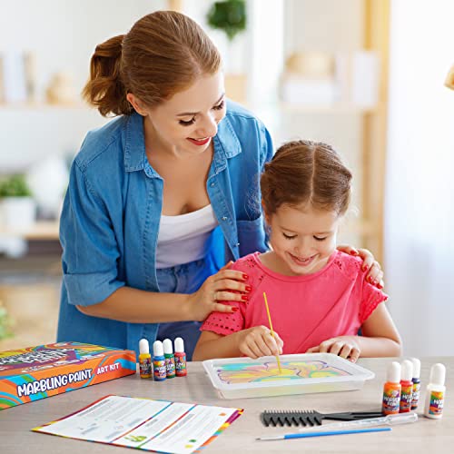 Craftorama Marbling Paint Kit for Kids, Fun and Educational Arts and
