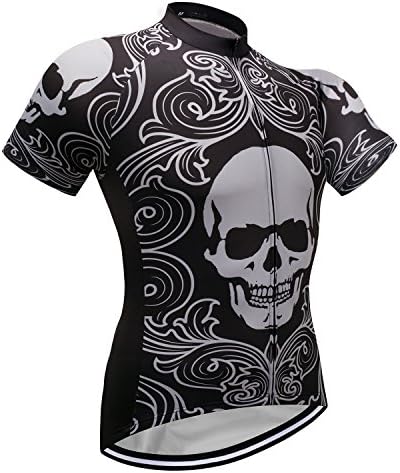 DKGEMN Mens Cycling Jersey Chest 37" 38" US Small X-Small S XS Size Outdoor Sports Man Short Sleeve Quick Dry Shirts Breathable