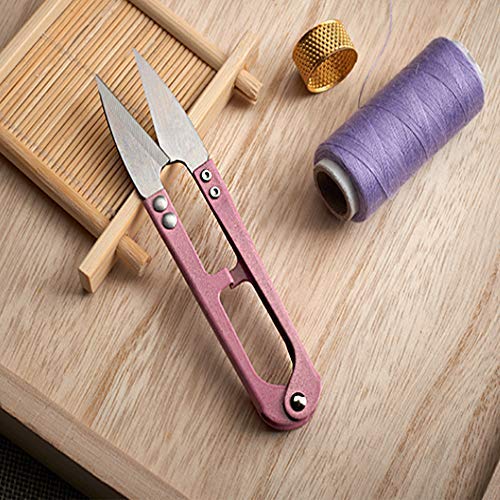 U Sewing Scissors Clippers,MIUSIE 12 PCS Mini Small Snips Trimming Nipper,Mini Sewing Scissors,Embroidery Thrum Yarn Fishing Thread Beading Cutter for Sewing - Thumbnail 6