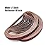 1/2 X 18 Inch Sanding Belt Sandpaper, 80 Grit Aluminum Oxide Air File Sanding Belts 80 Grit, 24 Pack(1/2x18in,80 Grit)
