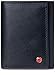 alpine swiss Men's Wallet RFID Blocking Extra Capacity Multi Card Trifold Black, Black, One Size
