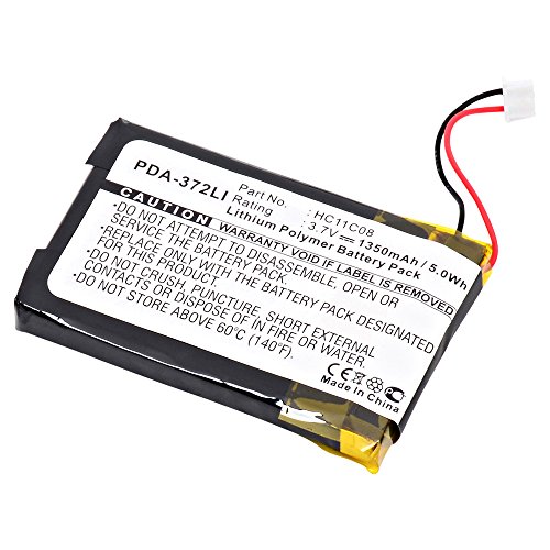 GPS Dantona PDA-372LI Lithium, Lithium Polymer (Li-Po) Battery 3.7 Volts