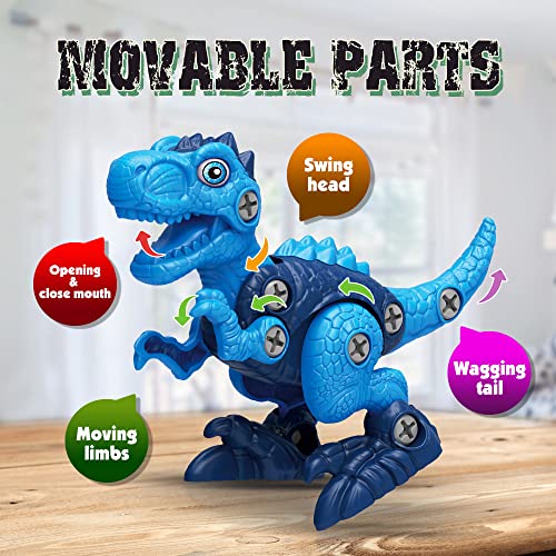 Dinosaur Toys for 3, 4, 5, 6, 7 Year Old Boys, Take Apart Toys with