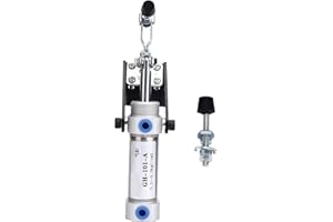 Pneumatic Clamp G1/8 Iron Cylinder Pneumatic Hold Down Clamp for Mechanical Operation Welding HS 10101‑A GH101A